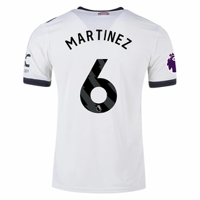 adidas Manchester United Lisandro Martinez Authentic Third Jersey w/ EPL Patch 24/25 (Off White) Endurance Fit Street Fashion