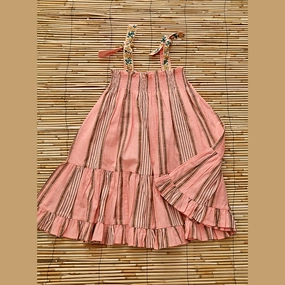 Smart Texture Bonjour Diary Skirt Dress, Transat Pink Stripe