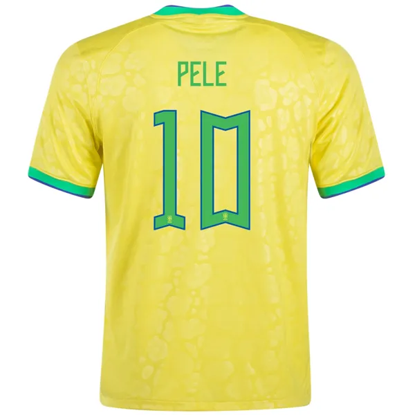 Nike Brazil Authentic Pele Home Jersey 24/25 (Dynamic Yellow/Lemon Chiffon/Green Spark) Game Day