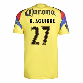 adidas R. Aguirre Men's Club America 25/26 Authentic Home Jersey (Yellow) Free Motion