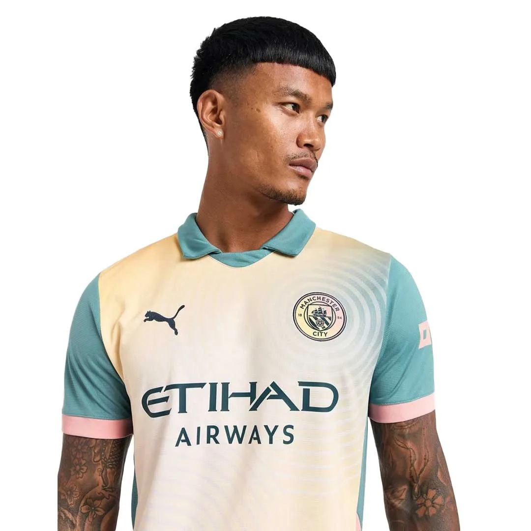 Puma - Men's Manchester City 24/25 Fourth Replica Jersey (775202 04) Adaptable Fit Relaxed Fit Technology