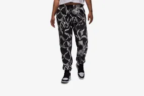 StainReleaseCoating QuickEvaporation Jordan "Brooklyn Fleece Printed Pants" W - Off Noir / Black