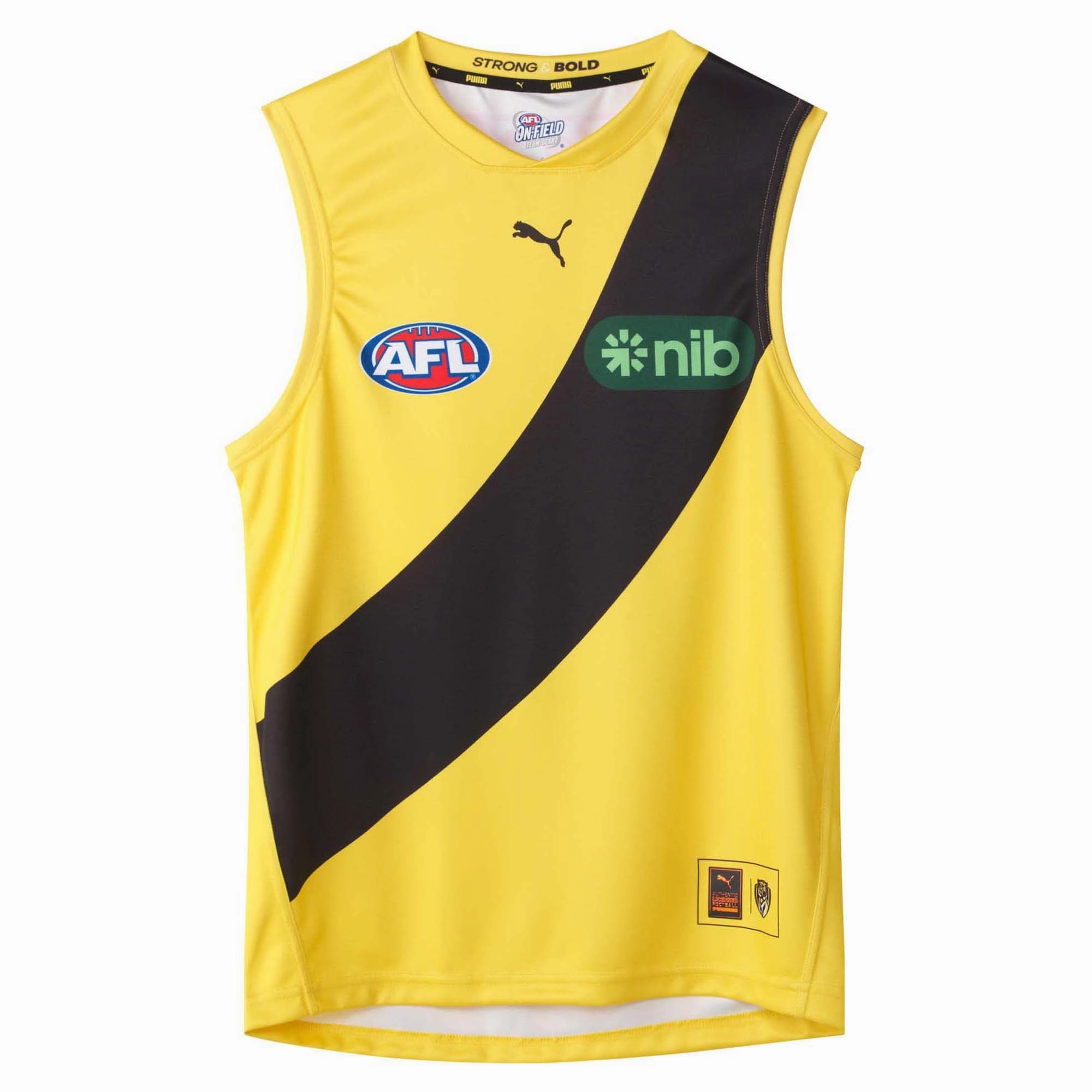 Men's AFL Richmond Tigers Football Club 2025 Away Replica Jersey Breeze Control