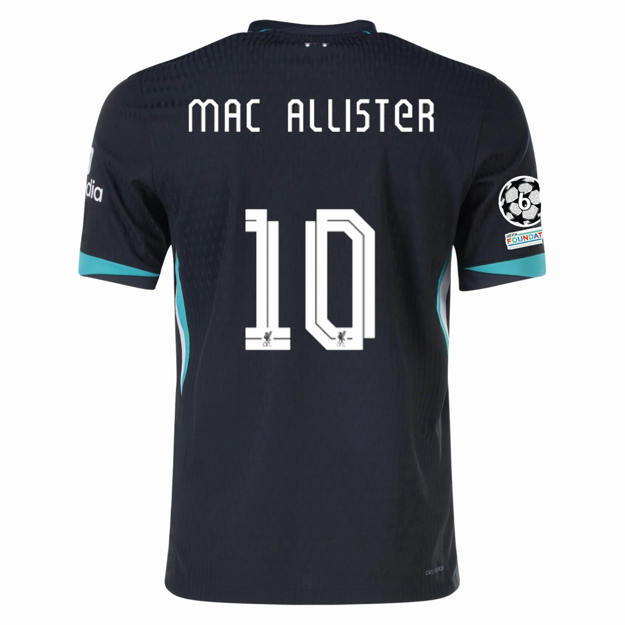 Weekend Wear Nike Liverpool Authentic Alexis Mac Allister Away Jersey w/ Champions League 24/25 (Night Forest/Washed Teal)
