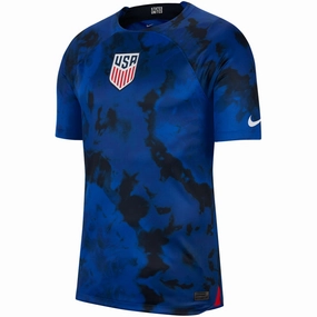 Vented Panels Nike United States Authentic Match Away Jersey 22/23 (Bright Blue/White)