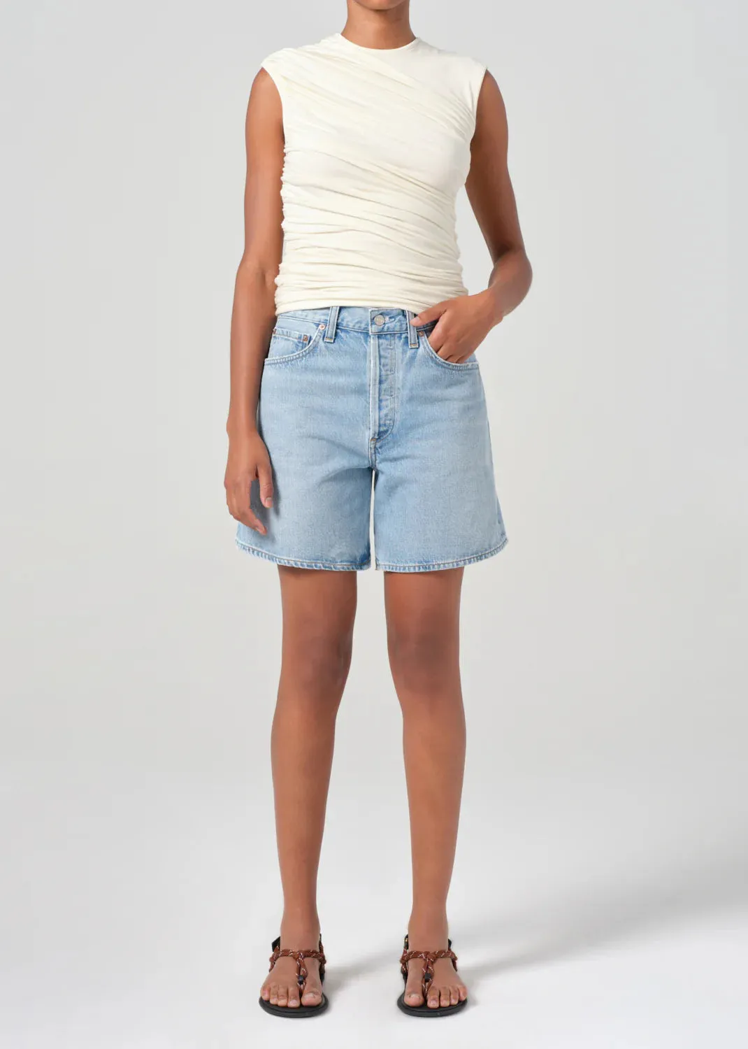 AllSeasonWear AGOLDE "Dame Short High Rise Baggy" W - Coax
