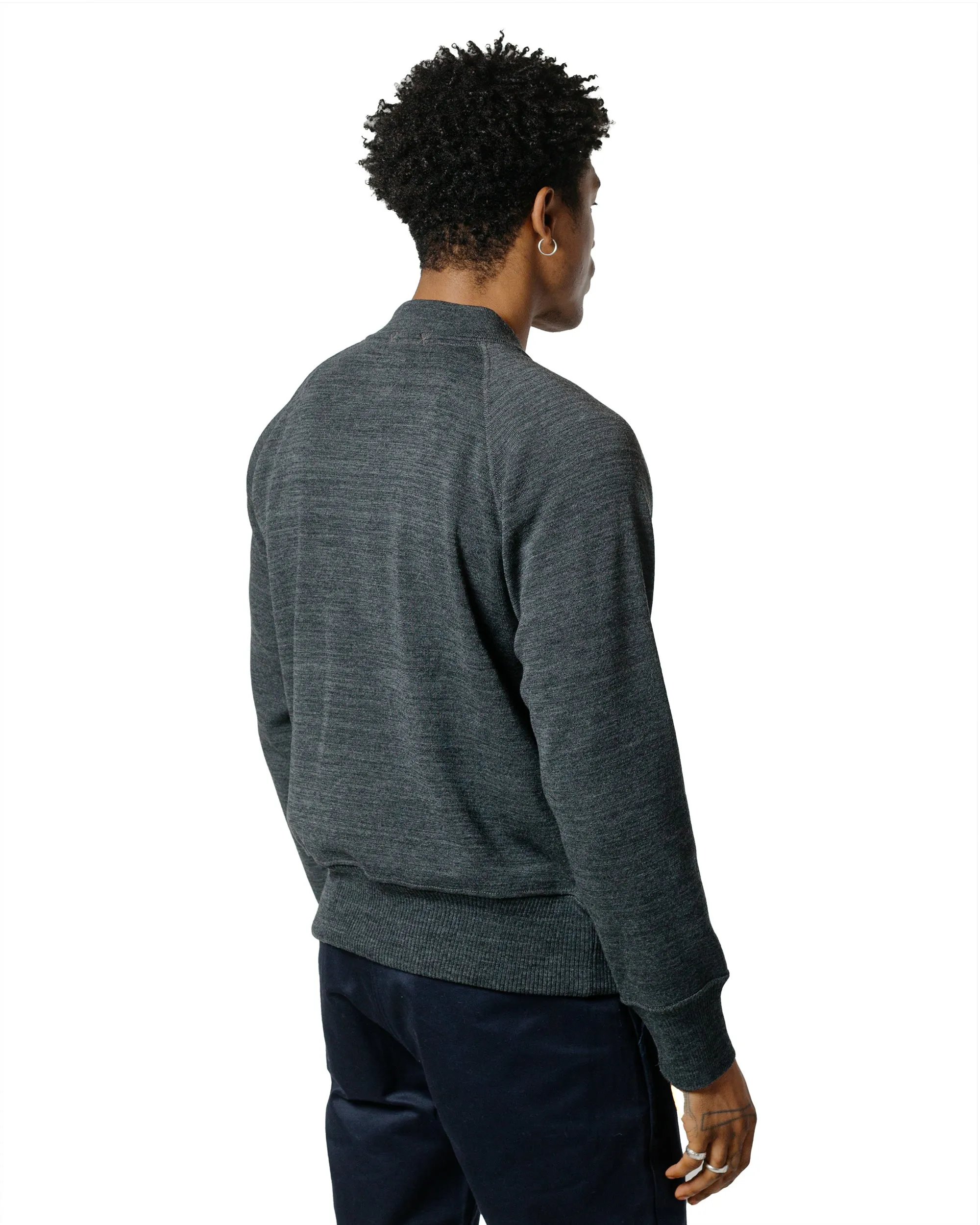 Minimal Look The Real McCoy's MC24106 Winter Aviation Sweater Gray