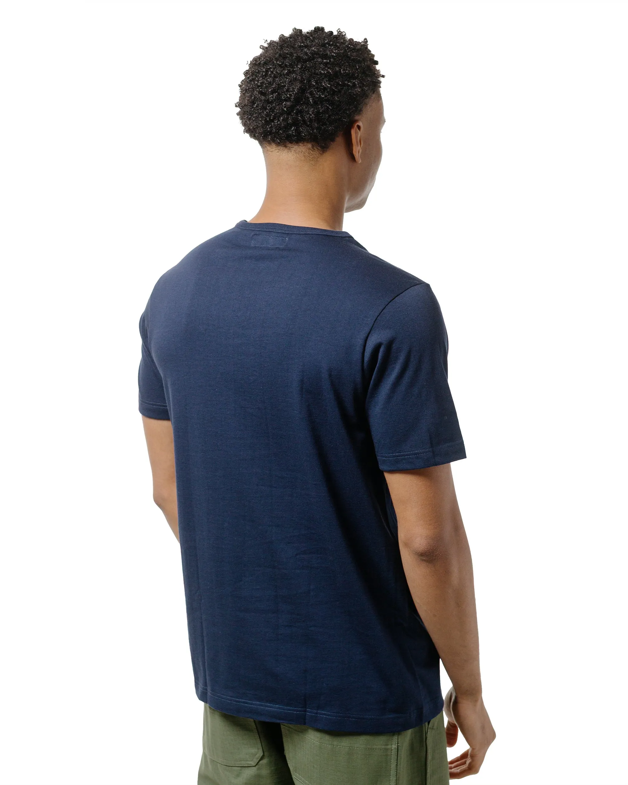 Comfy Layer Wear Merz B. Schwanen 1950s Loopwheeled T-Shirt Ink Blue