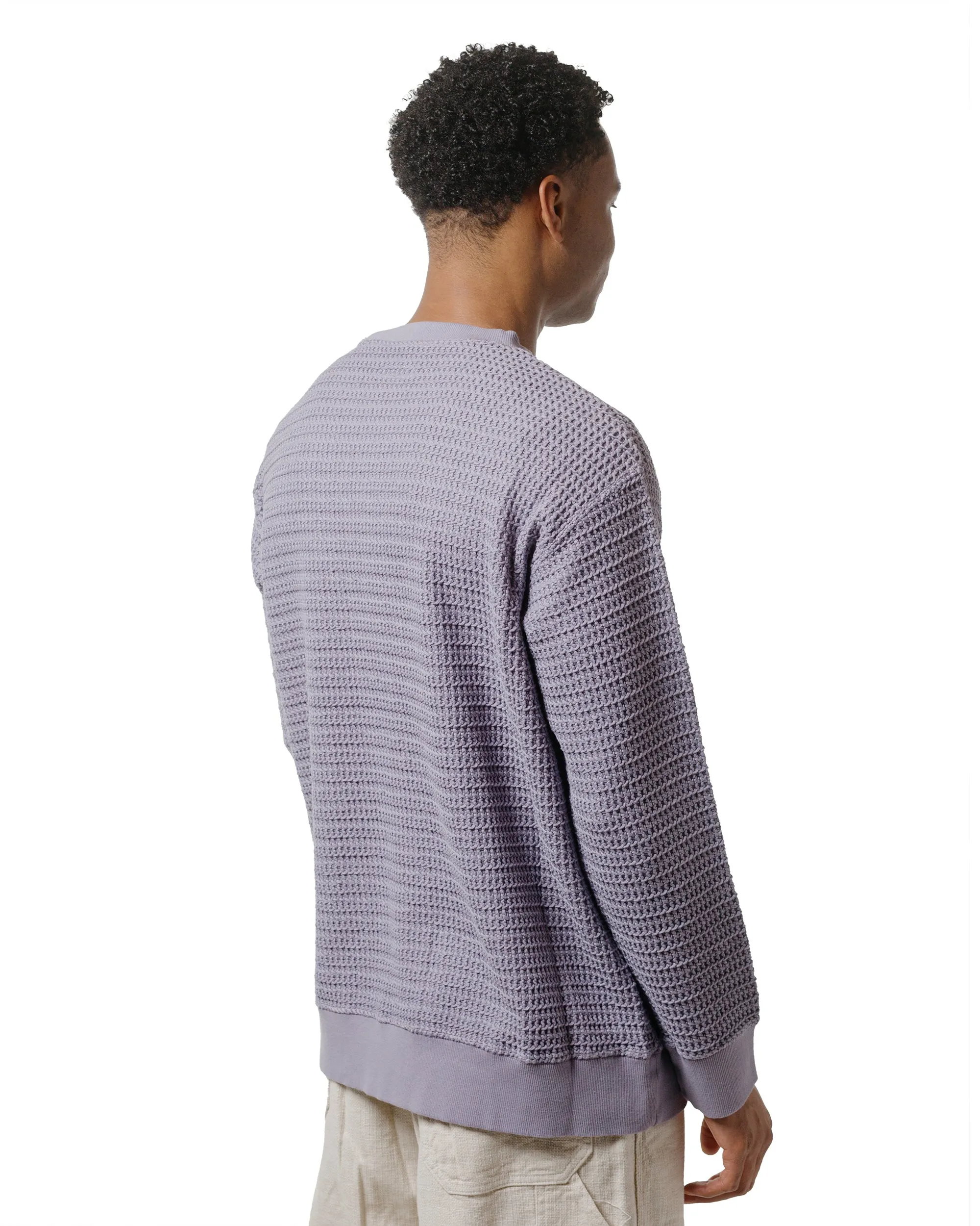product couple connection Comfy Outerwear ts(s) Crew Neck Sweatshirt Cotton/Polyester Russell Knitting Jersey Lavender