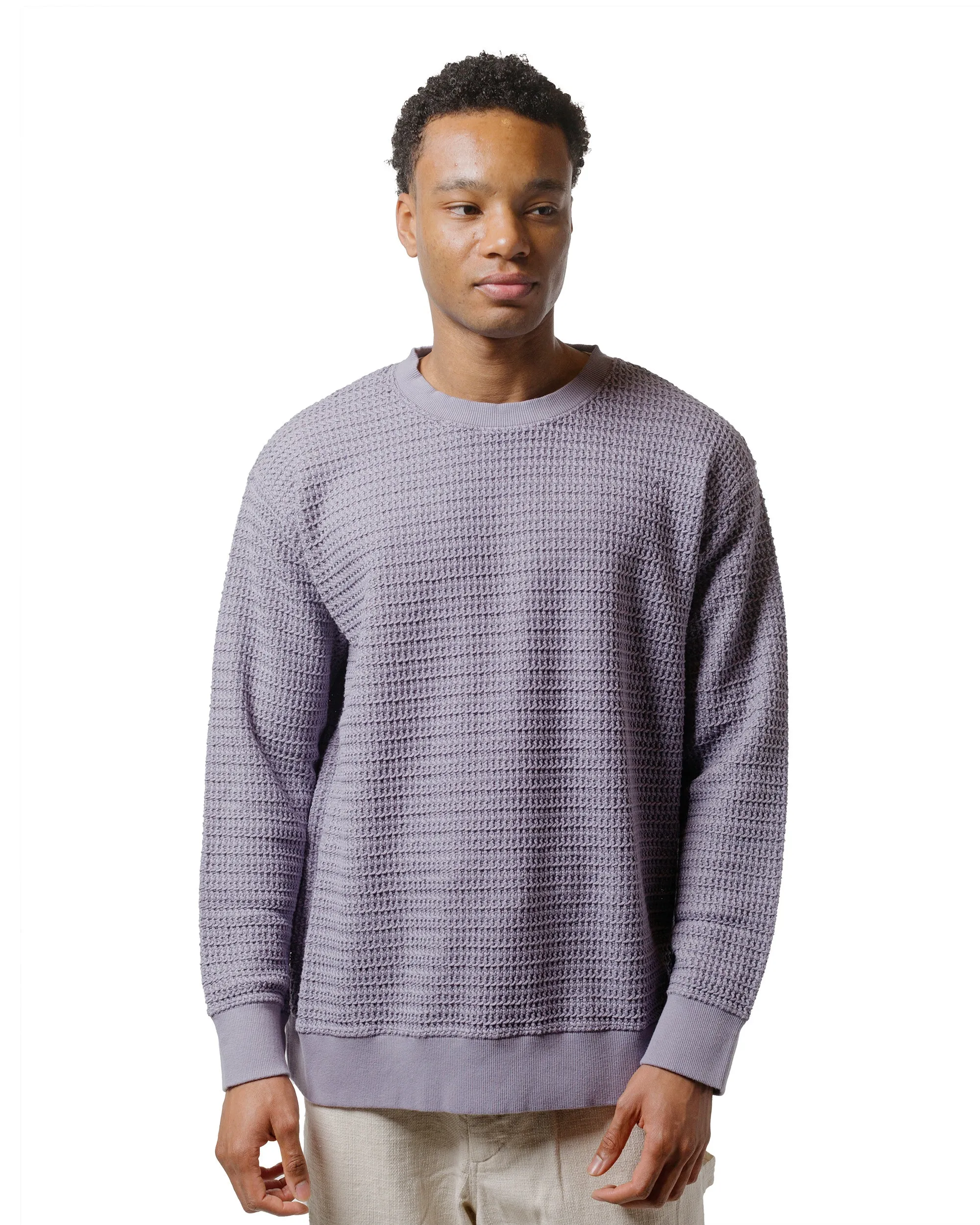 Urban Fit ts(s) Crew Neck Sweatshirt Cotton/Polyester Russell Knitting Jersey Lavender