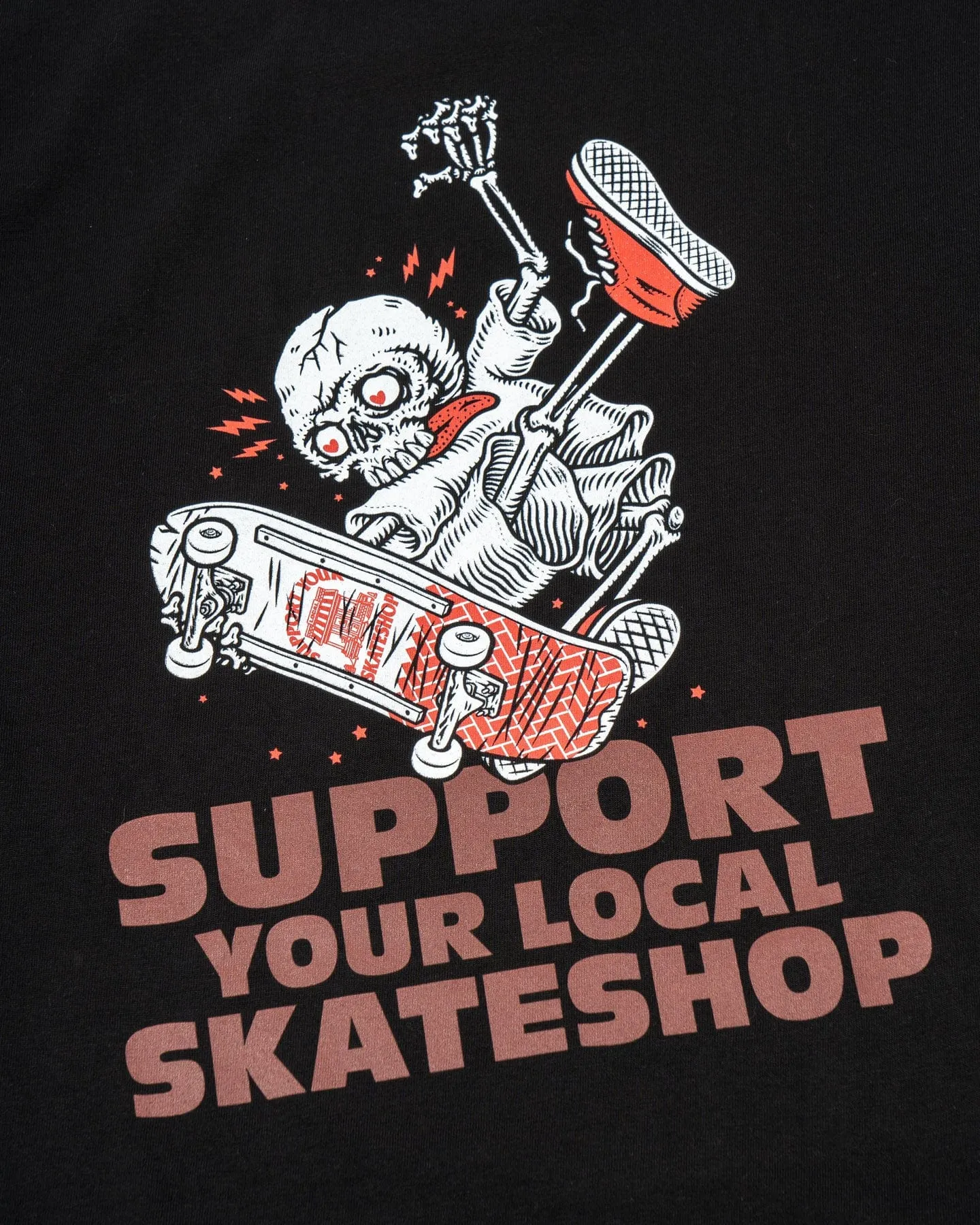 Skateshop Day SSD25 AS Colour Block Skeleton Tee - Black Modern Fashion Smile Glow