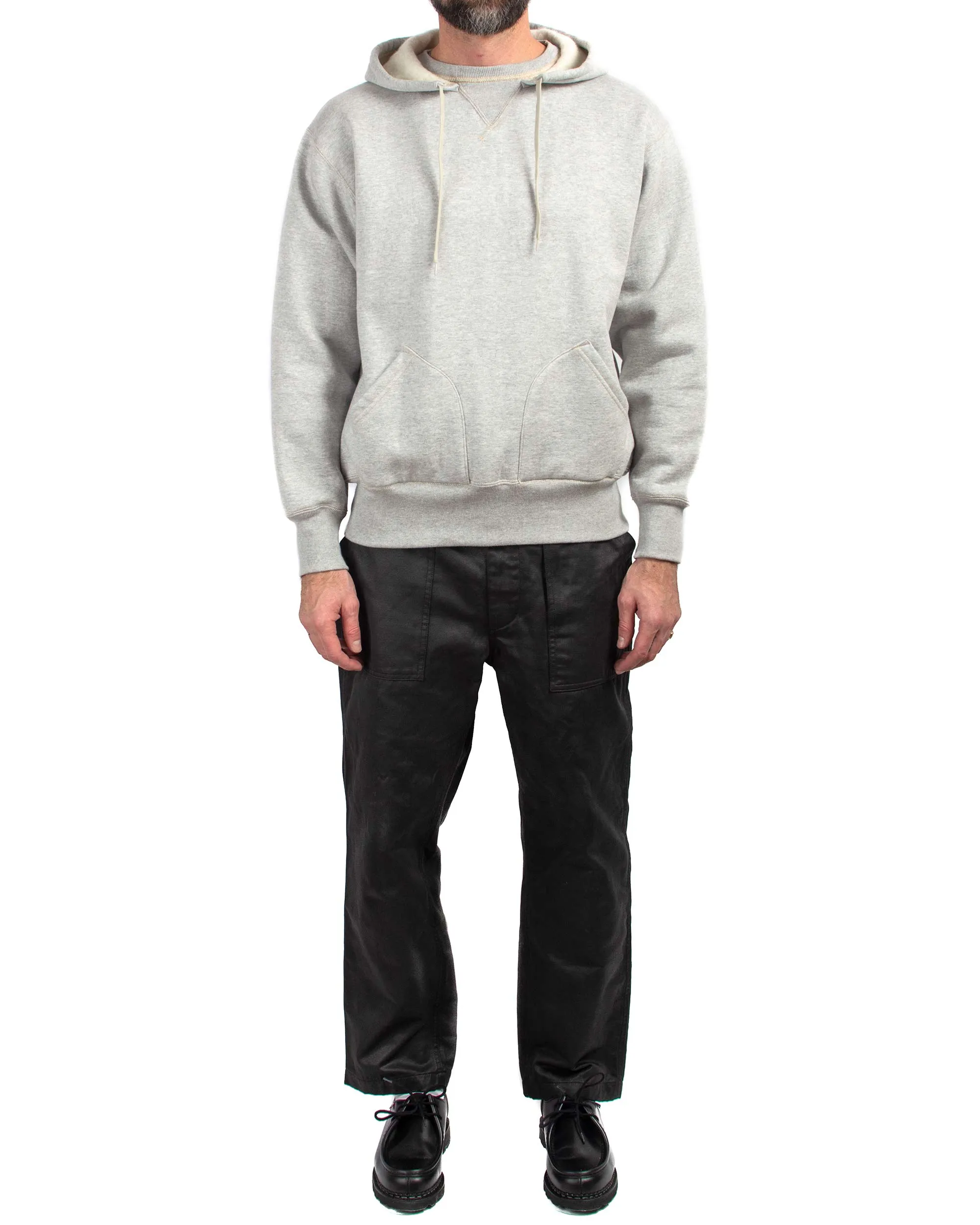 Outdoor Essential The Real McCoy??s MC21106 13 oz. Wool Loopwheel Hooded Sweatshirt Medium Grey