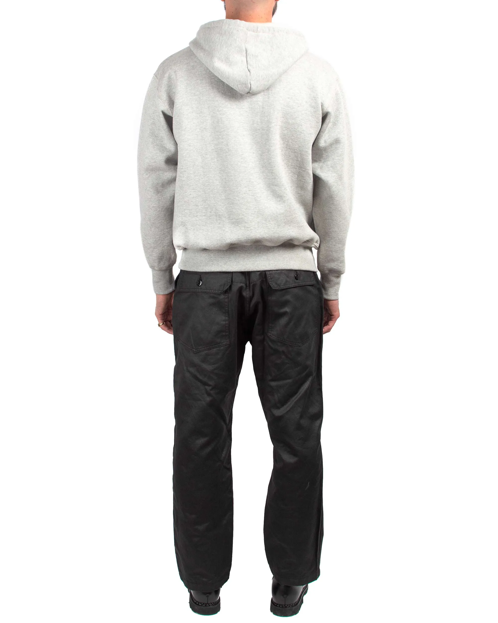 The Real McCoy??s MC21106 13 oz. Wool Loopwheel Hooded Sweatshirt Medium Grey product polka dot playfulness