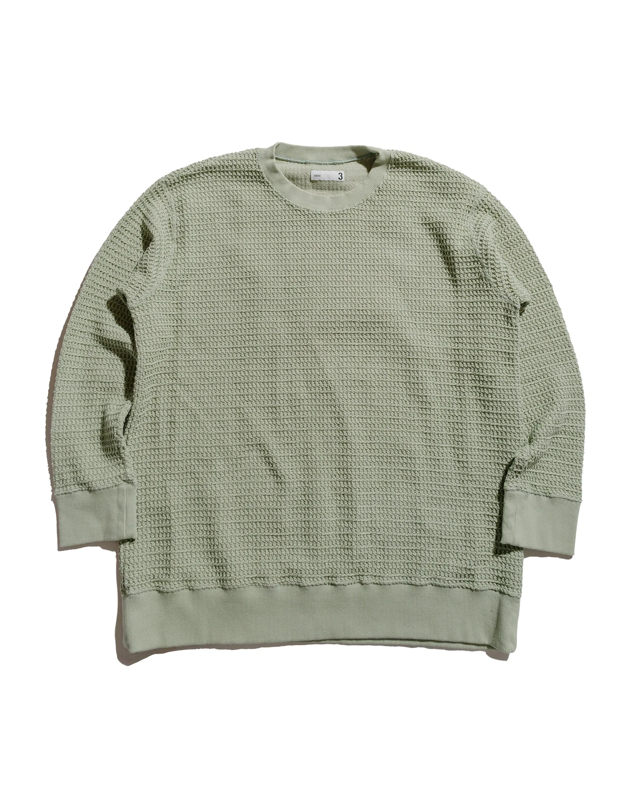 ts(s) Crew Neck Sweatshirt Cotton/Polyester Russell Knitting Jersey Pistachio Comfortable fit