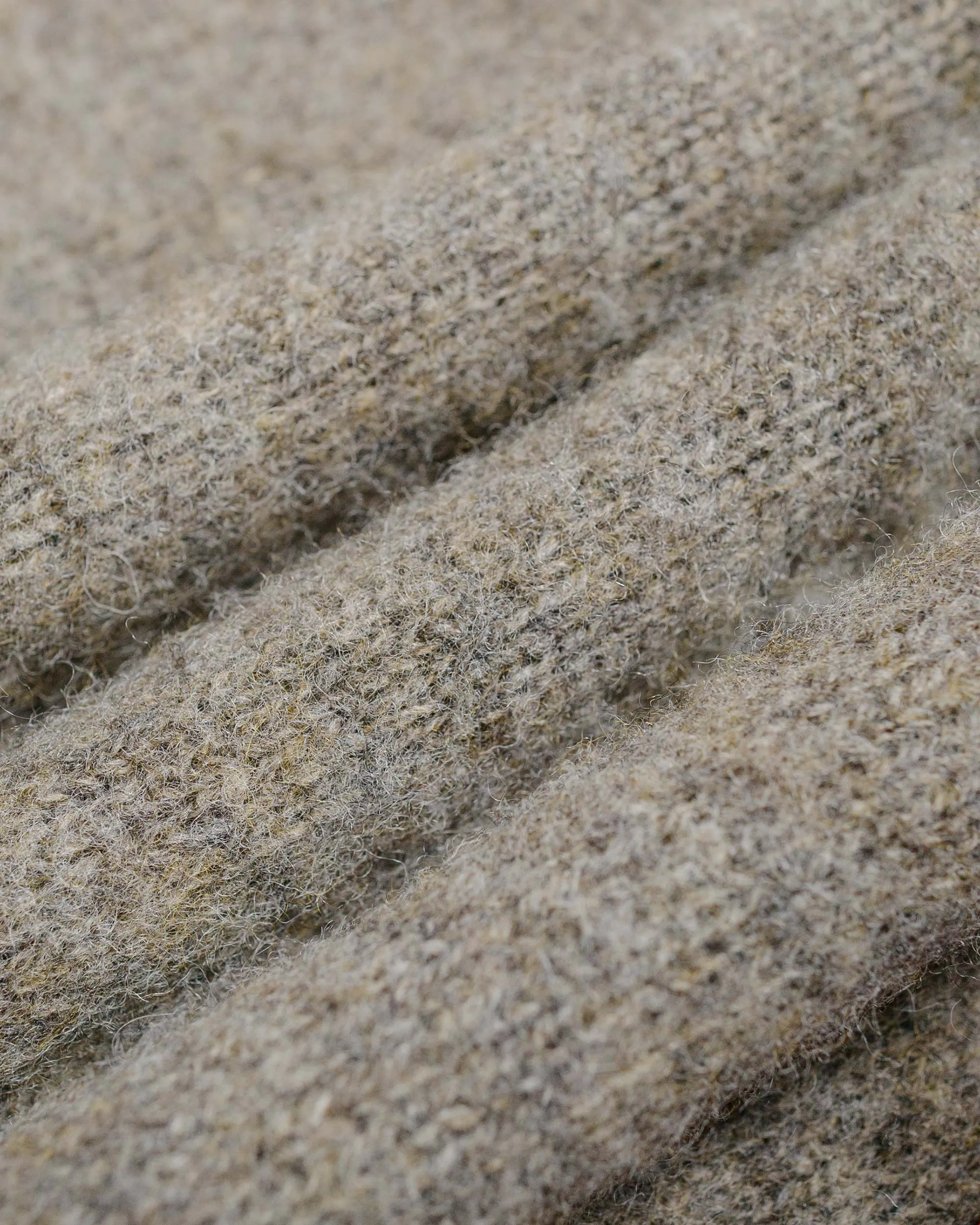 single layer Lost & Found Shaggy Sweater Oyster