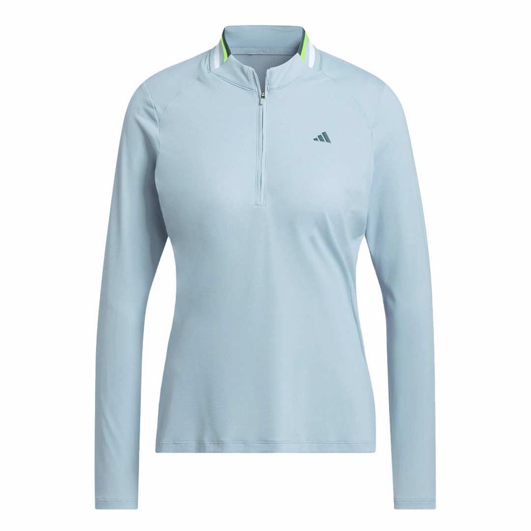 Reinforced Neckline Fast Cooling adidas - Women's Ultimate365 Tour Long Sleeve Mock Polo (HY7203)
