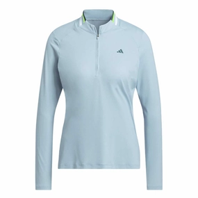 adidas - Women's Ultimate365 Tour Long Sleeve Mock Polo (HY7203) Light Diffusion Knit No Chafe