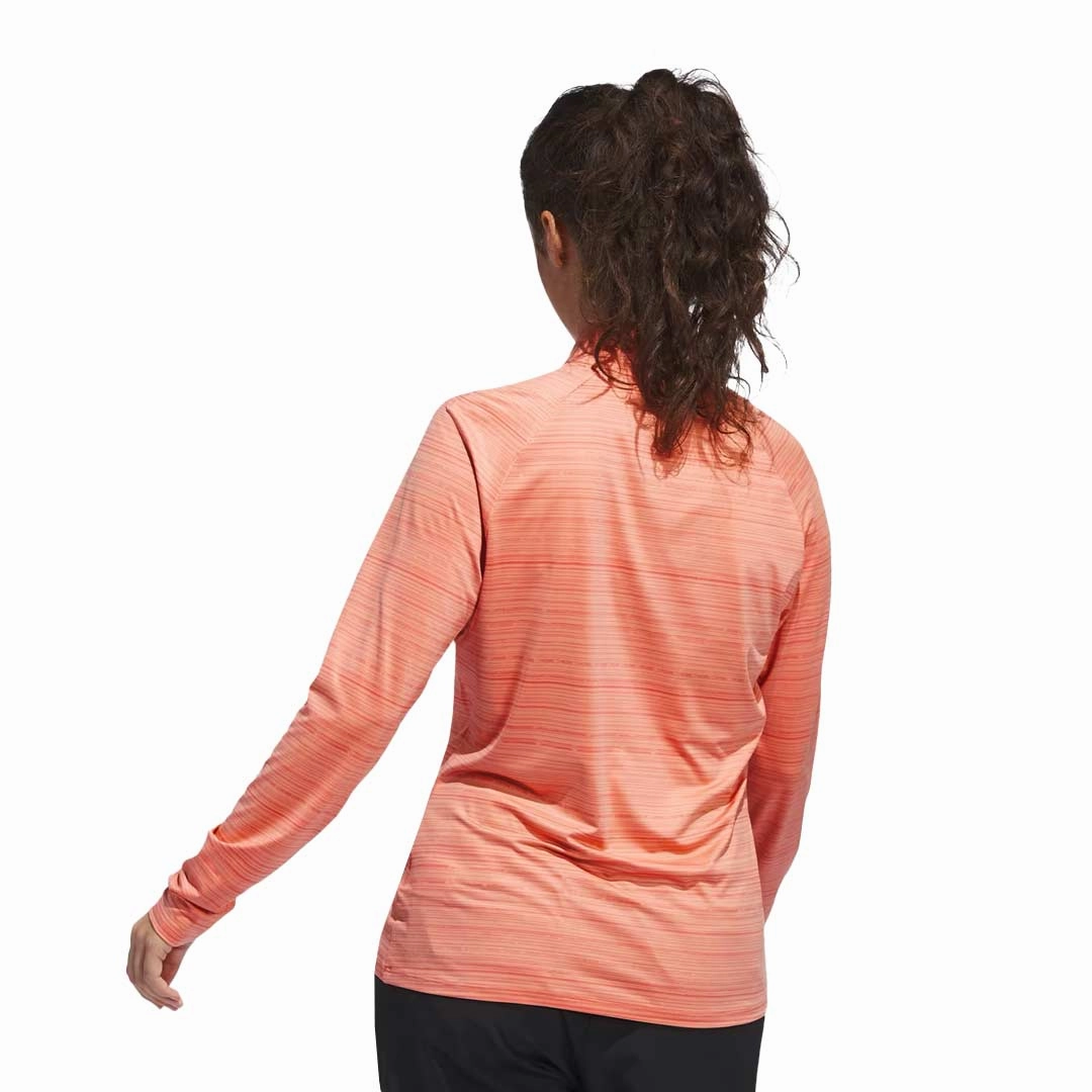 adidas - Women's Ultimate365 Long Sleeve 1/4 Zip Sweater (IT9795) Tagless Labeling Quick Dry Technology