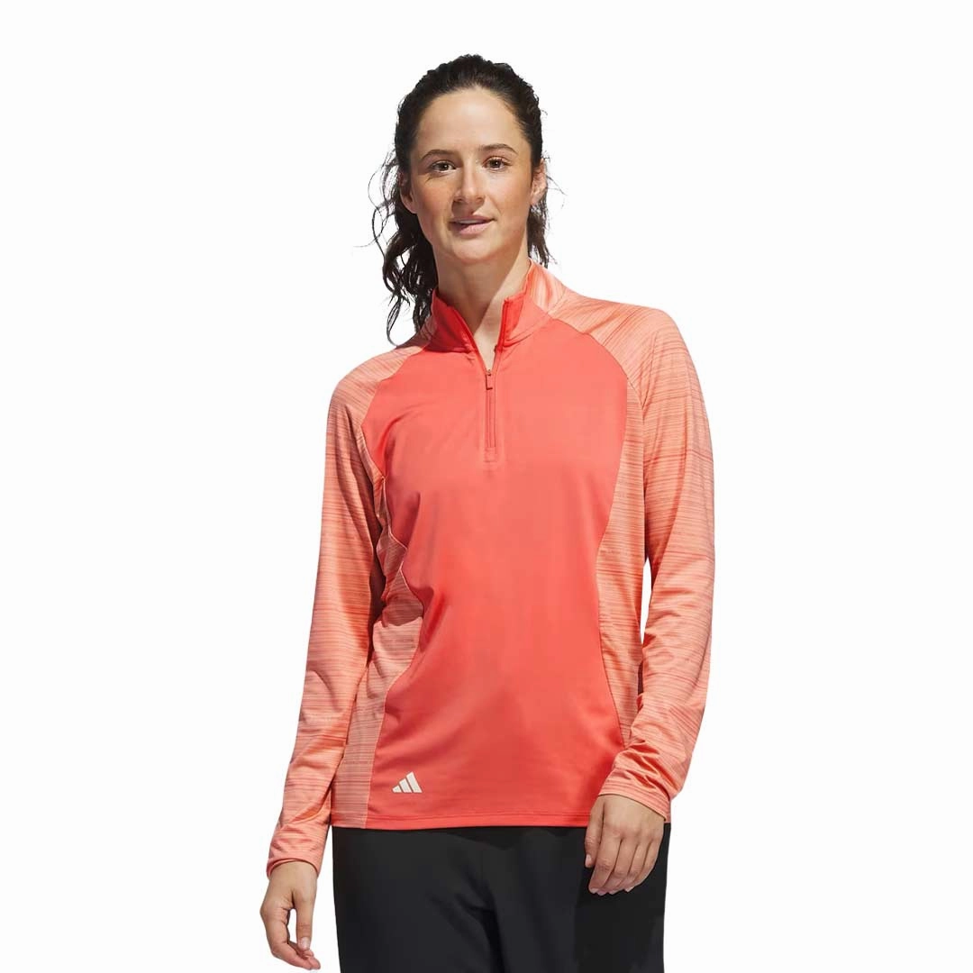 adidas - Women's Ultimate365 Long Sleeve 1/4 Zip Sweater (IT9795) Dry Performance