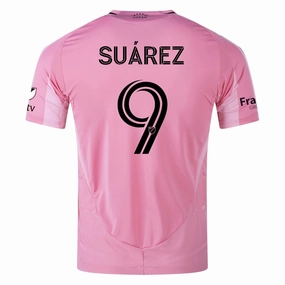 adidas Luis Su??rez Inter Miami CF Authentic Home Jersey 25/26 w/ MLS Patches   Sponsor (Easy Pink) Reinforced Shoulders