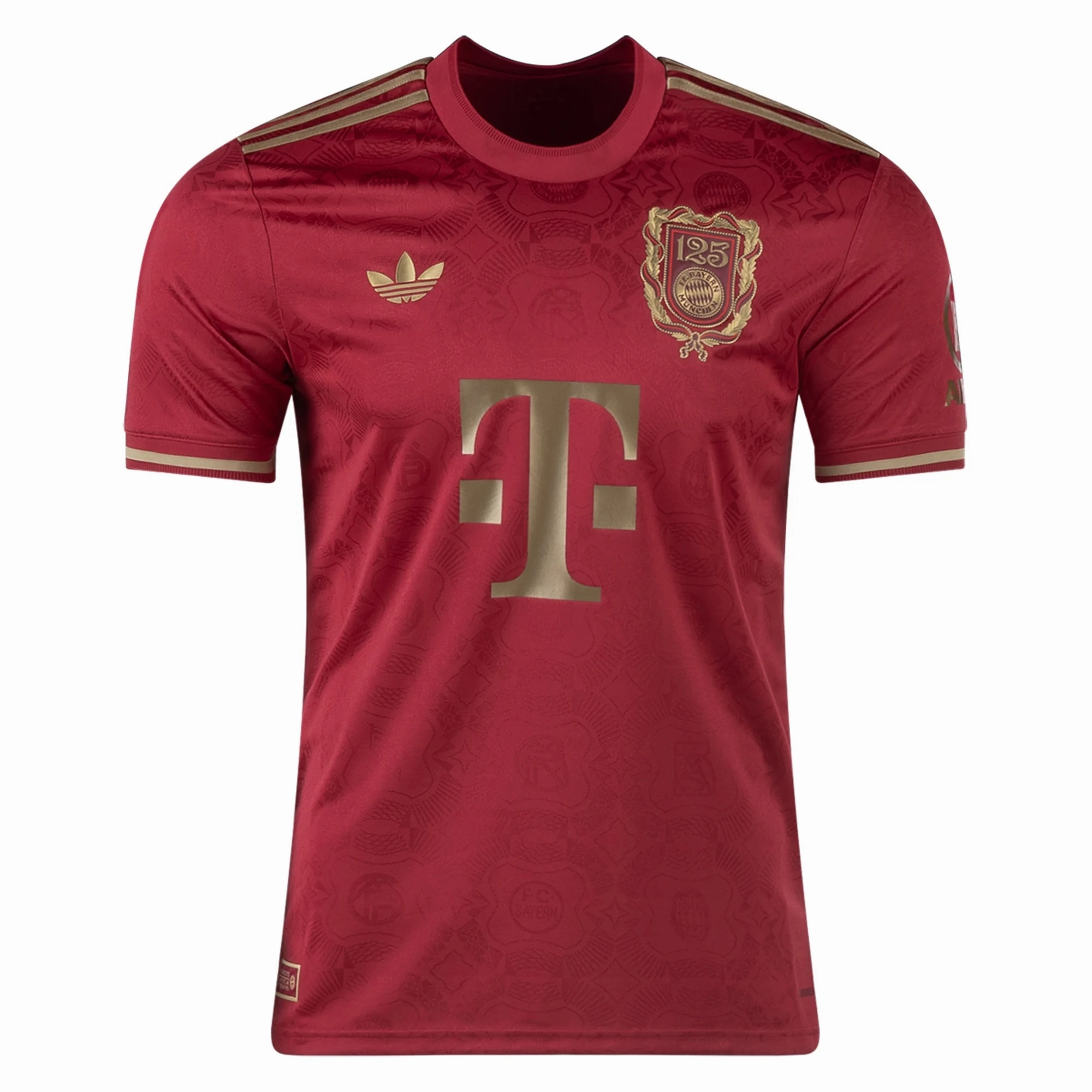 adidas Bayern Munich 125th Anniversary Jersey 25/26 (Maroon/Gold) Fast Reaction True Fit