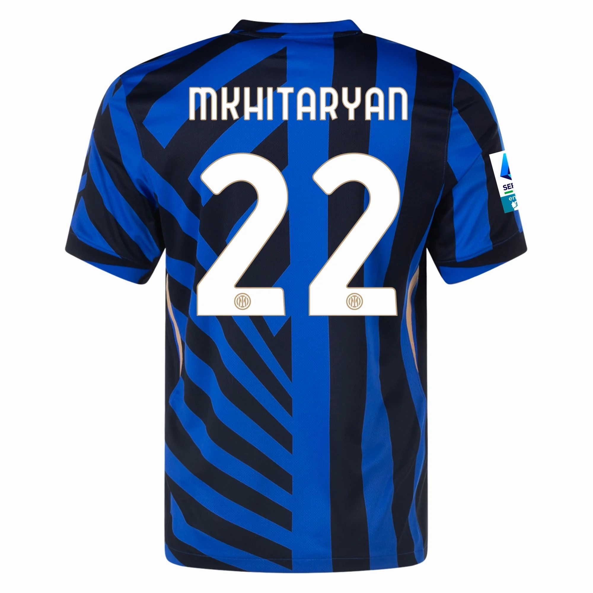 Nike Inter Milan Henrikh Mkhitaryan Home Jersey w/ Serie A    Scudetto Patch 24/25 (Lyon Blue/Black) Dynamic Fit Engineering