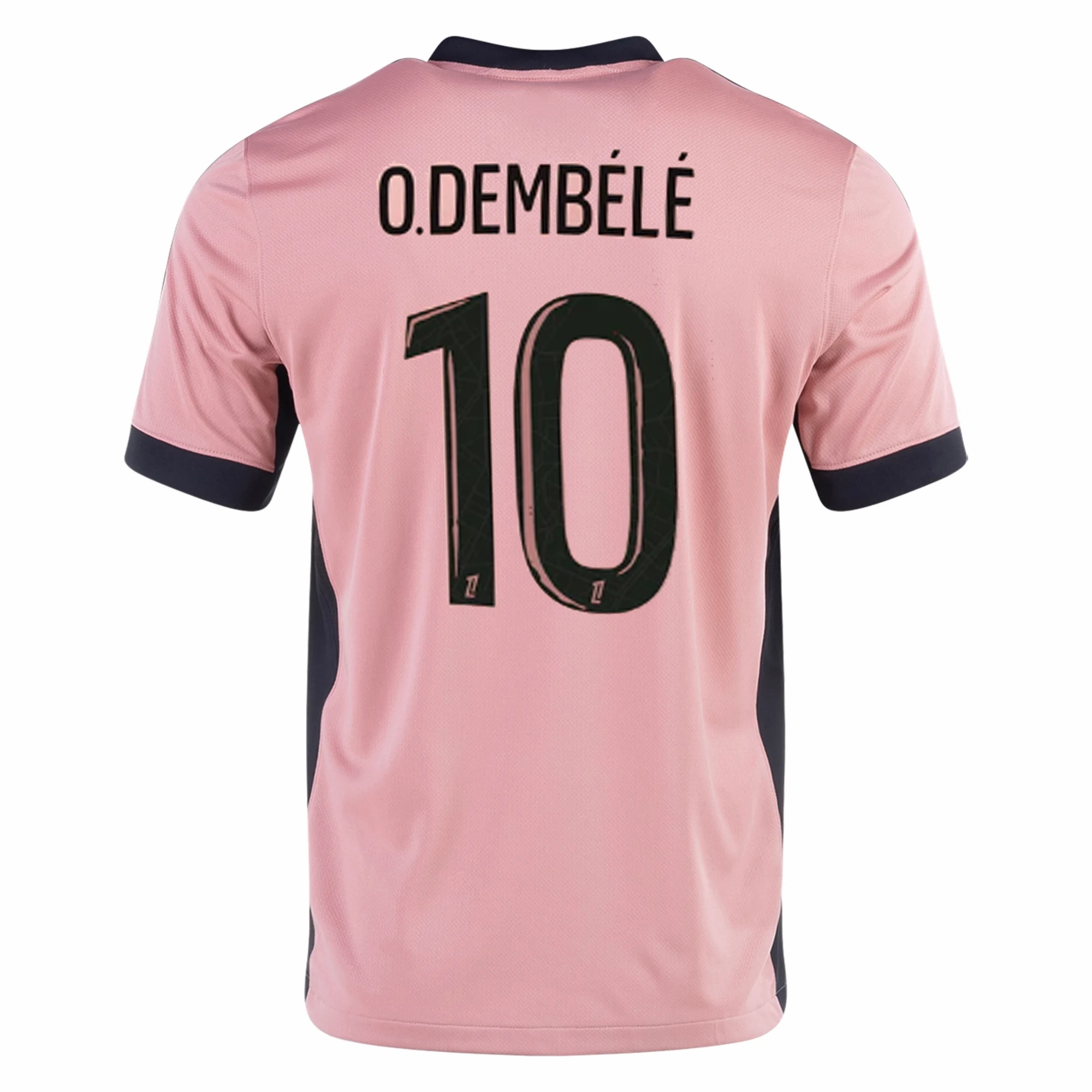 Moisture Control Microfiber Nike Paris Saint-Germain Ousmane Demb??l?? Third Jersey 24/25 (Rust Pink/Black)