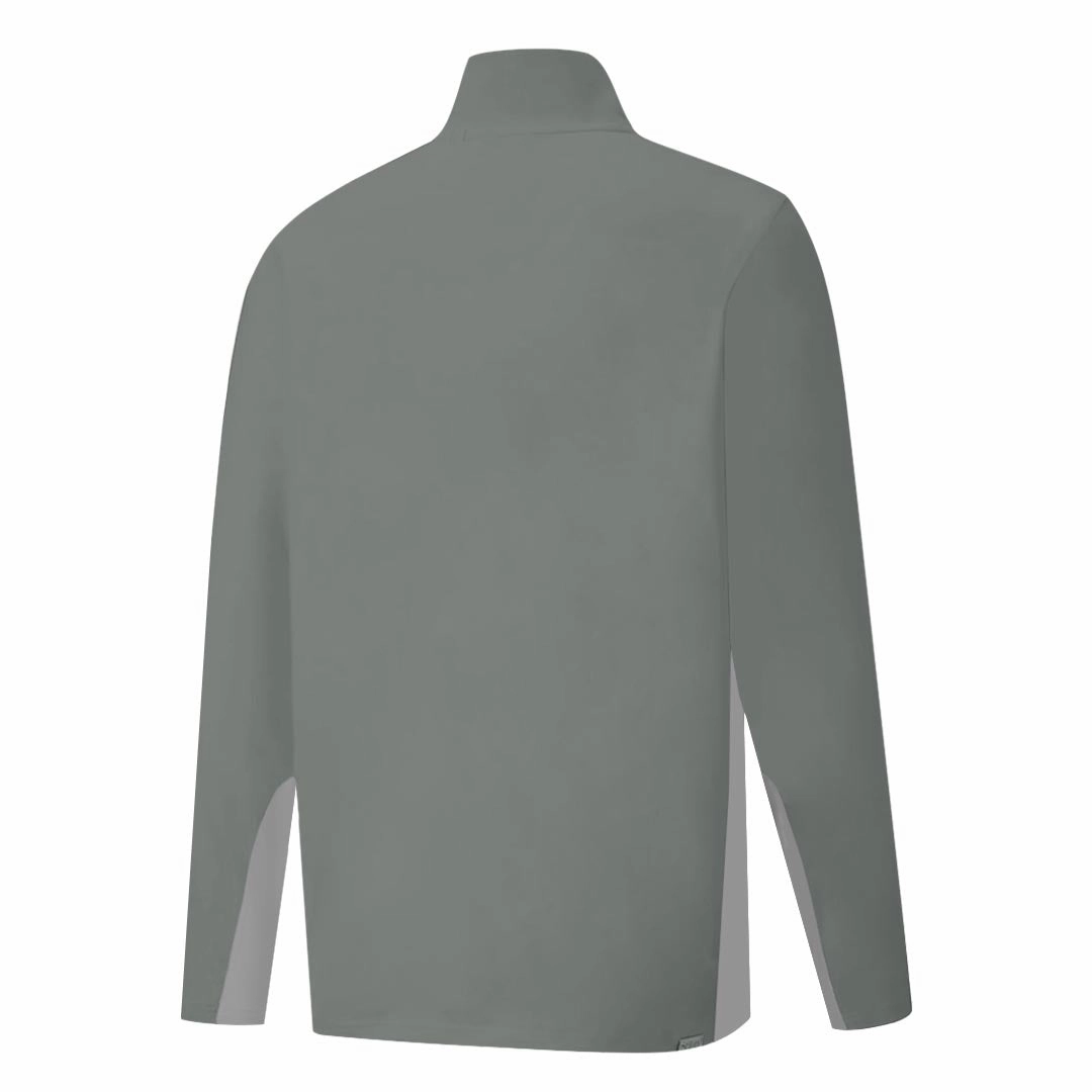 Puma - Men's Gamer Golf 1/4 Zip Pull Over Sweater (599127 20) Color Blocked Fast Cooling