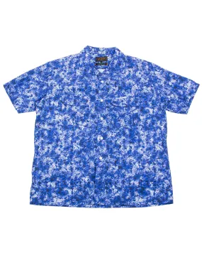Beams Plus Open Collar Short Sleeve 'Kyoto Pattern' Print Sail Pattern Handcrafted Detail