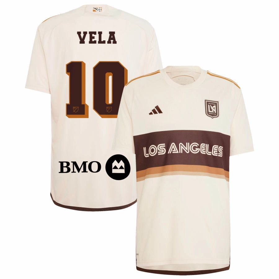 adidas LAFC Carlos Vela Third Jersey 24/25 (Linen/Dark Brown) Motion Boost