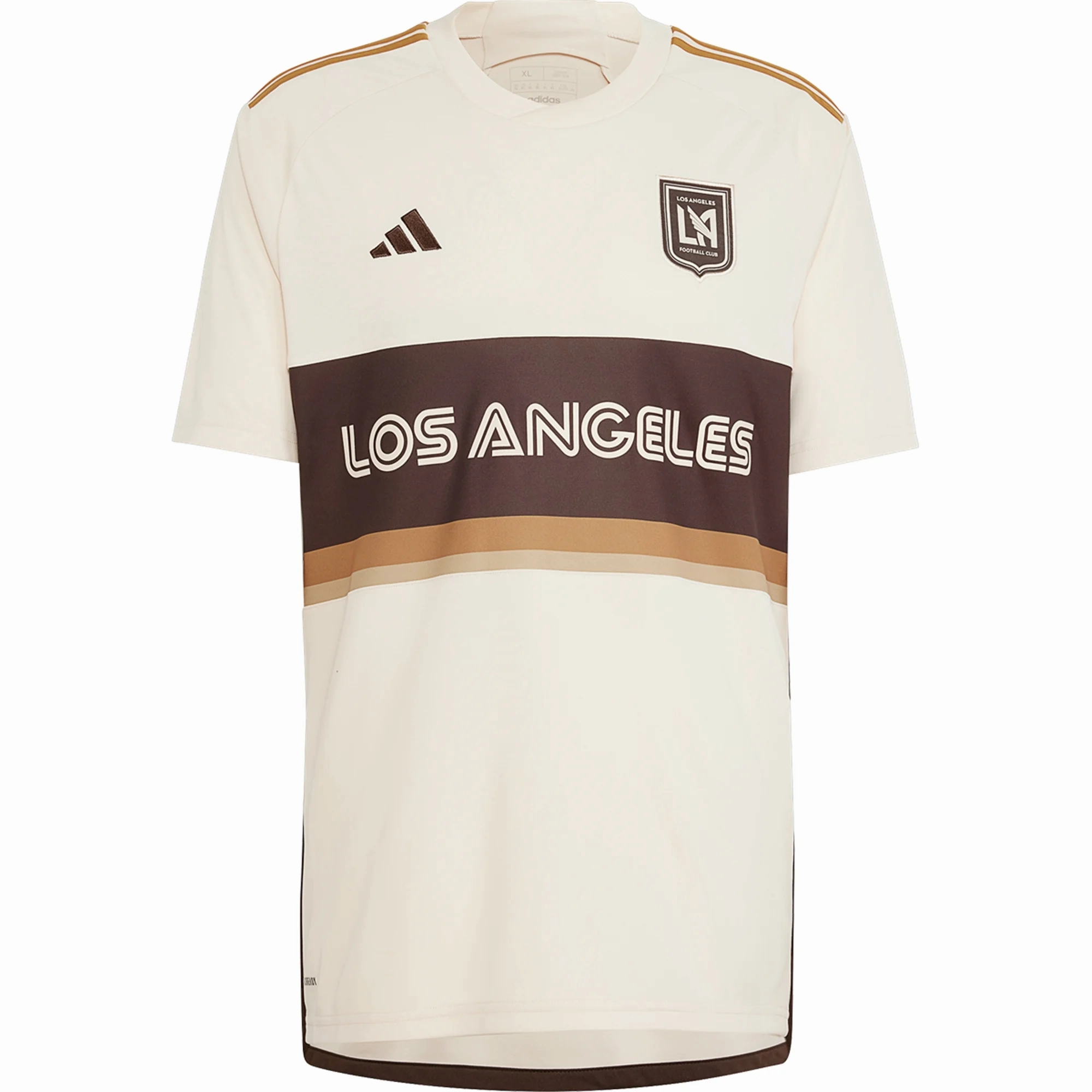 adidas LAFC Carlos Vela Third Jersey 24/25 (Linen/Dark Brown) Game Utility Slim Finish