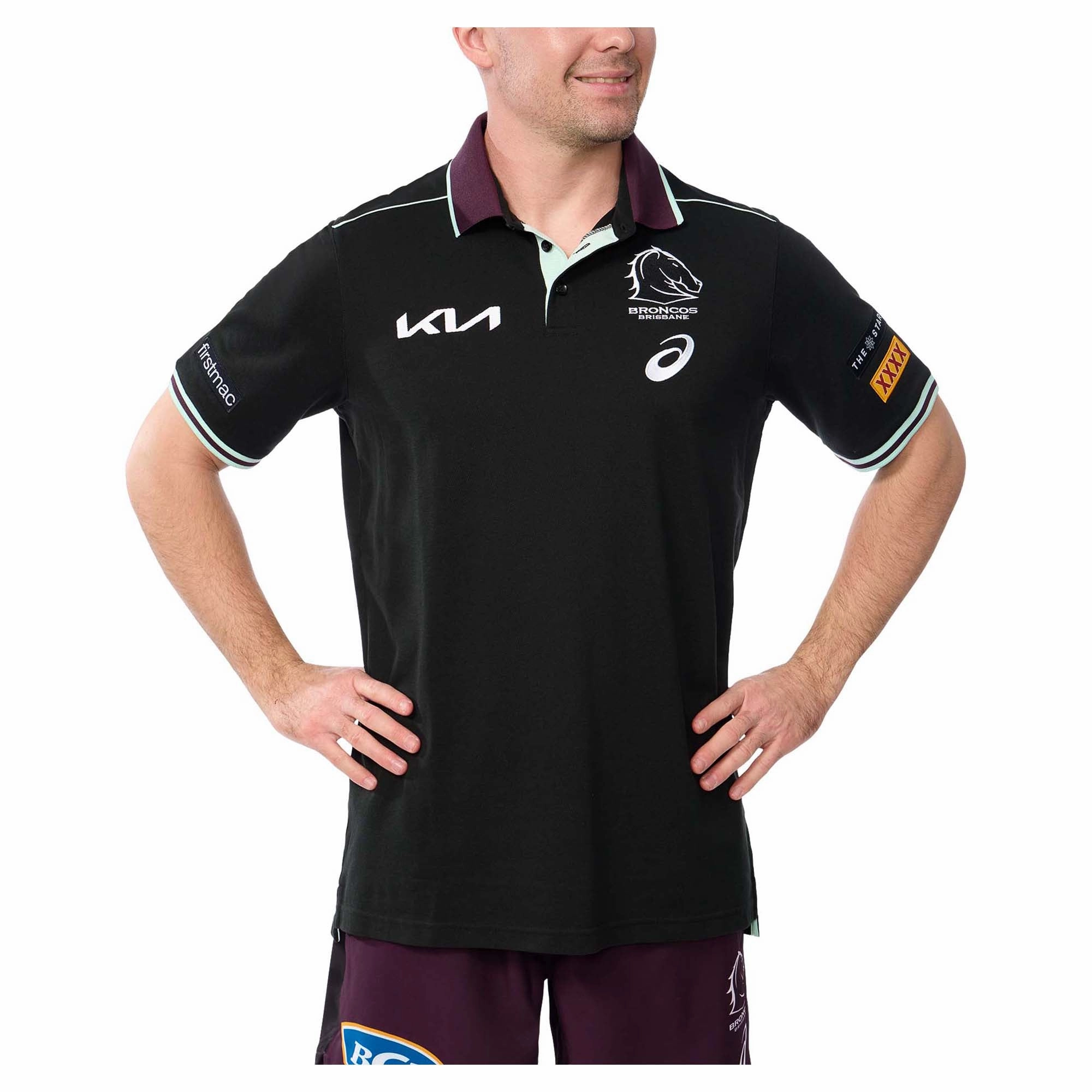 Men's NRL Brisbane Broncos 2025 Team Polo Casual Vibes