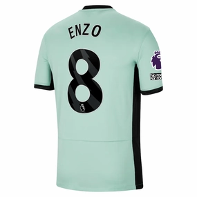 Nike Chelsea Enzo Fernandez Third Jersey w/ EPL   No Room For Racism Patches 23/24 (Mint Foam/Black) No Pressure Low Bulk Material