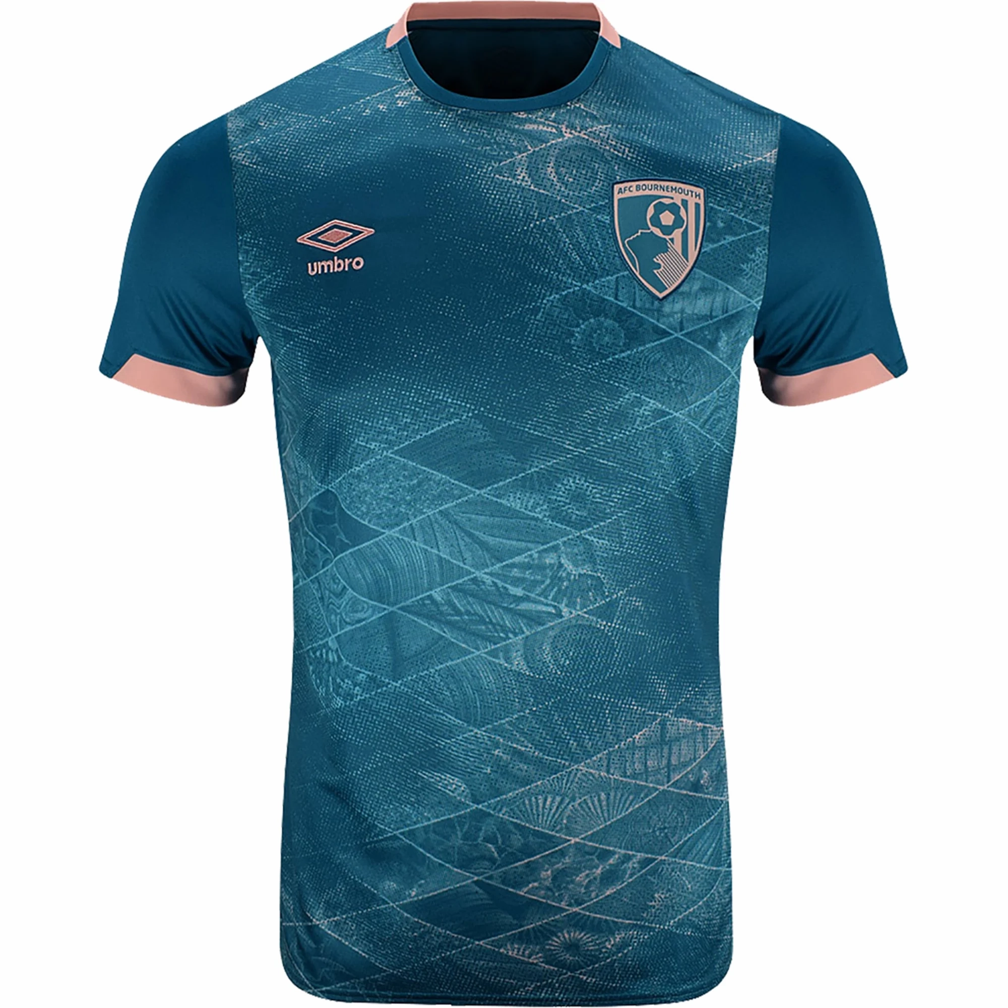 Ergonomic Pattern Design Airflow Enhancing Texture Umbro Bournemouth Third Jersey 24/25 (Lagoon Green)