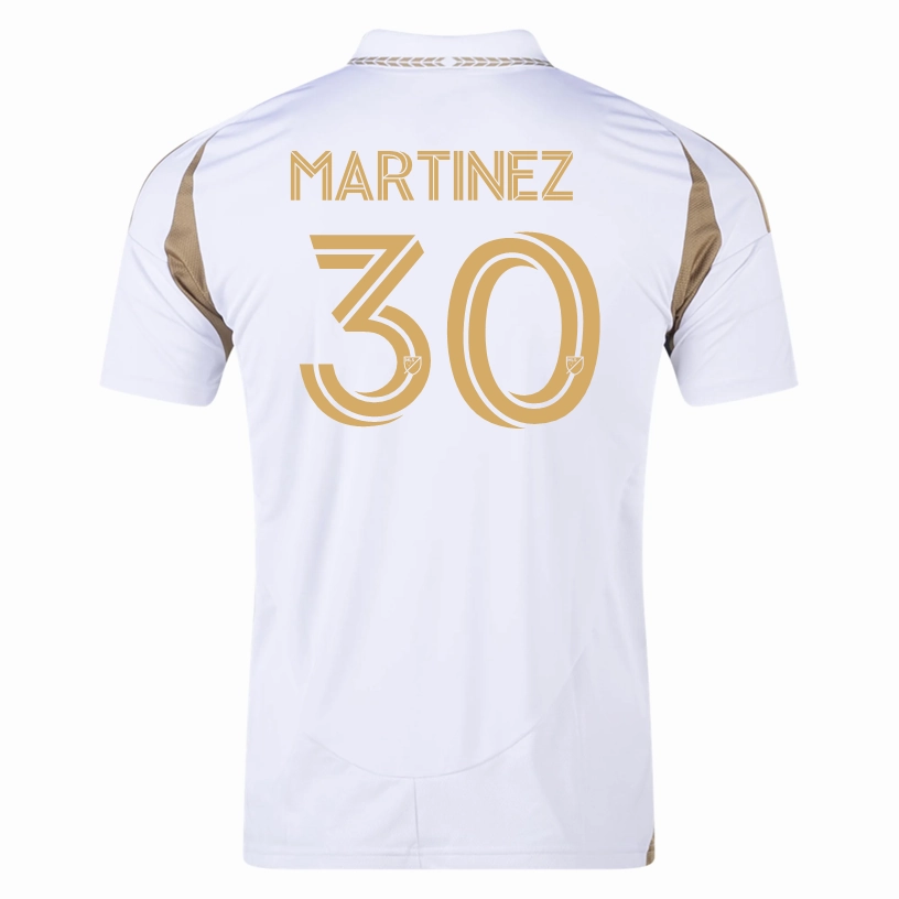 adidas David Mart??nez LAFC Away Jersey 25/26 (White/Gold) Soft Touch Material