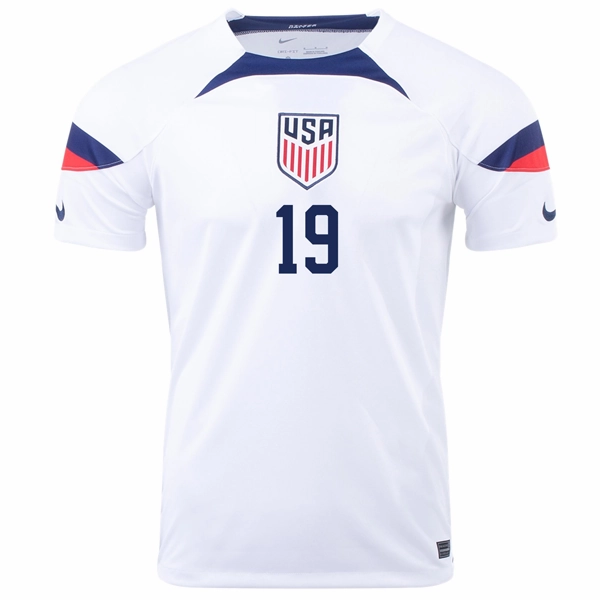 Street Active Nike United States James Sands Home Jersey 22/23 (White/Loyal Blue)