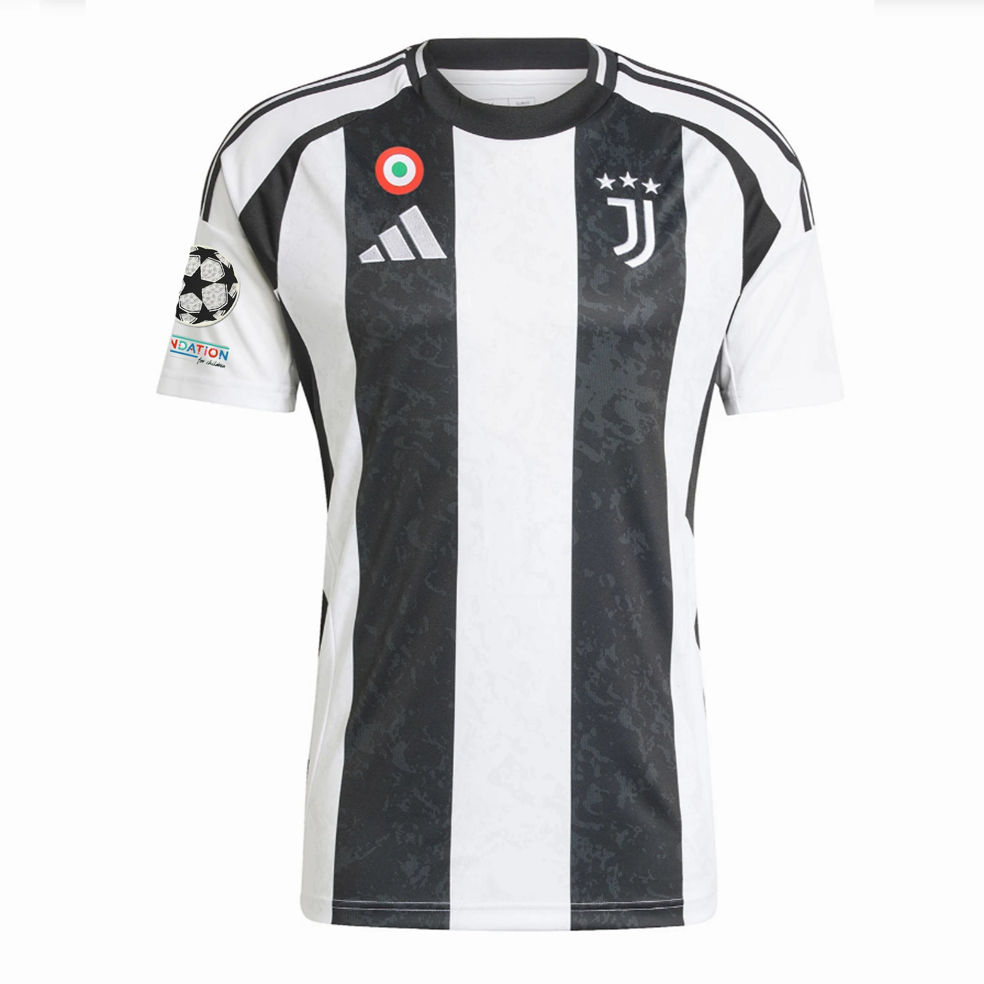 Ultimate Comfort Lining adidas Juventus Authentic Manuel Locatelli Home Jersey w/ Champions League   Copa Italia Patches 24/25 (White/Black)