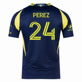 Chill Fit adidas Nashville Authentic Jonathan P??rez Away Jersey w/ MLS   Apple TV 25/26 (Tena Blue)