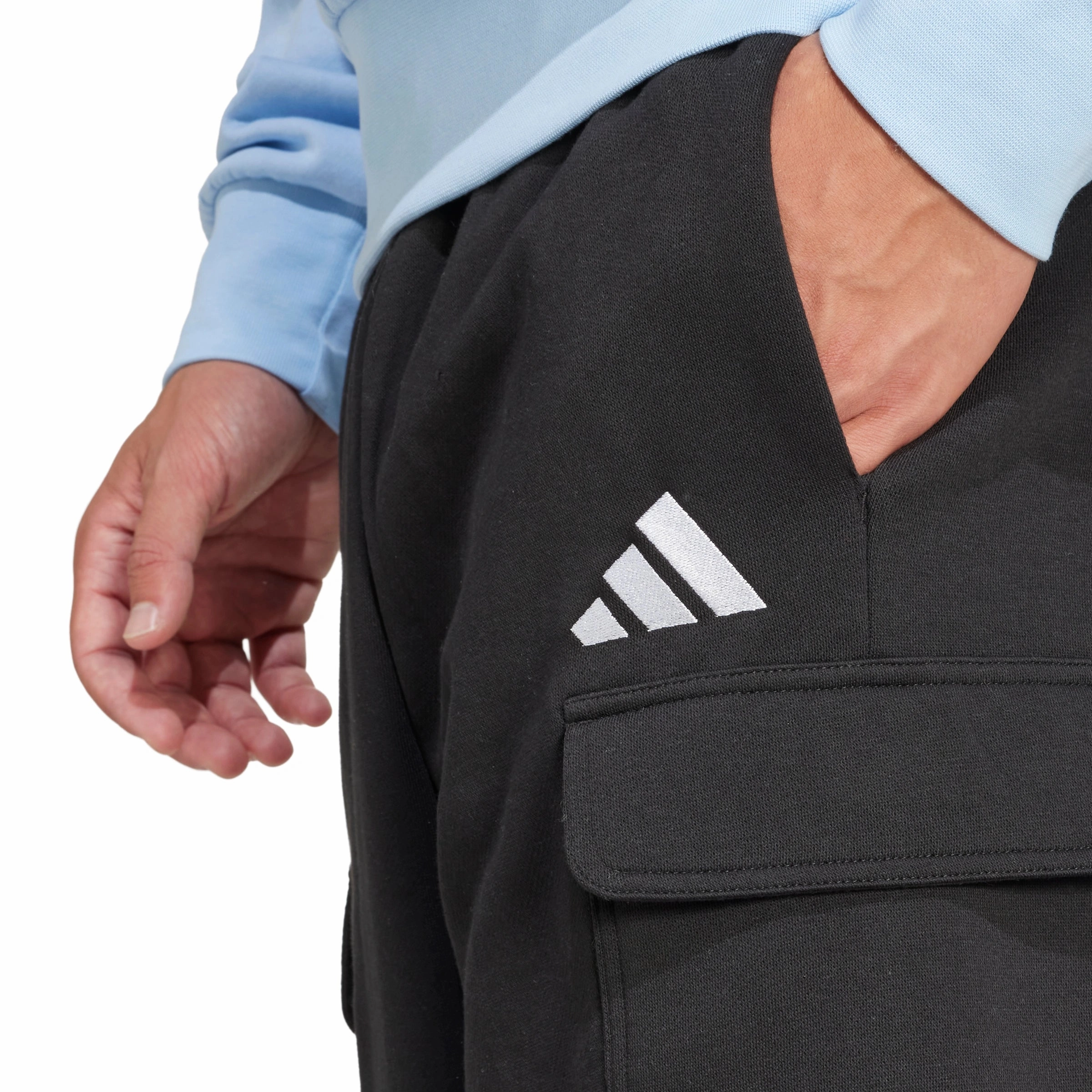 Stain Release Finish Essentials Feel Cozy Fleece Cargo Shorts