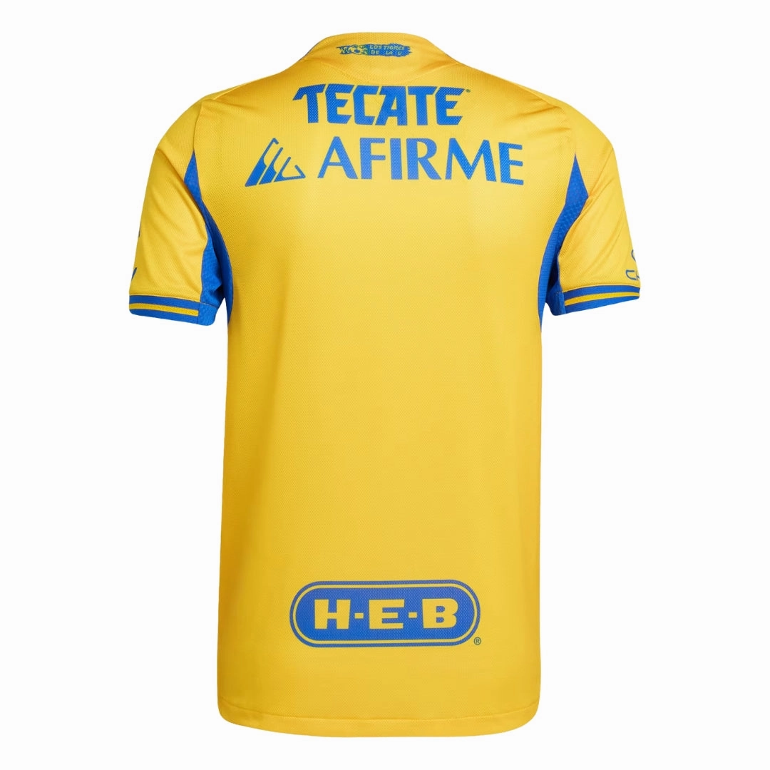Airflow Optimized Stretch Material adidas Tigres UANL 25/26 Authentic Home Jersey (Gold/Blue)
