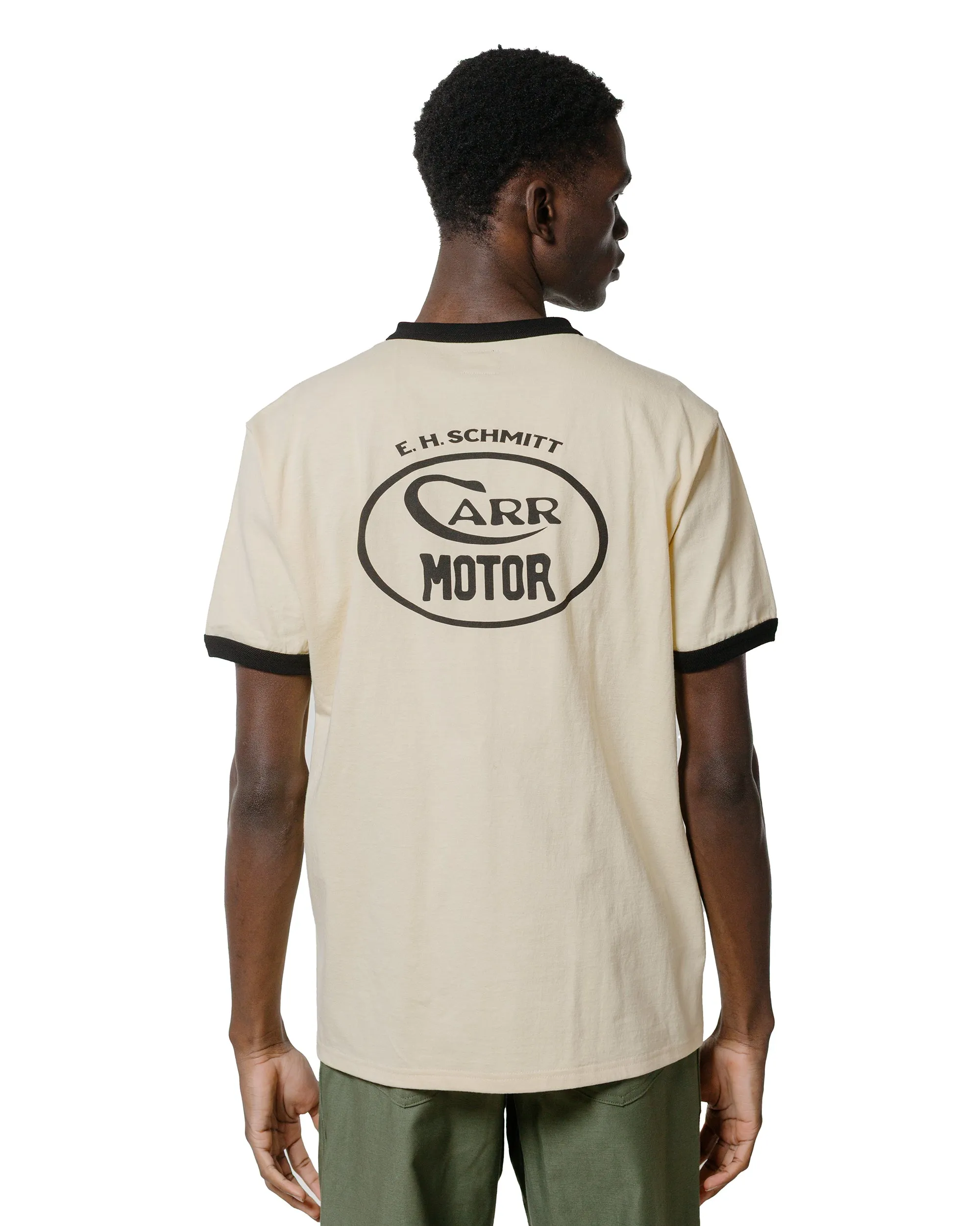 Soft Touch Fabric Seasonal Wear The Real McCoy's MC25016 Joe McCoy Tee / Whiz Gunner Ecru/Black