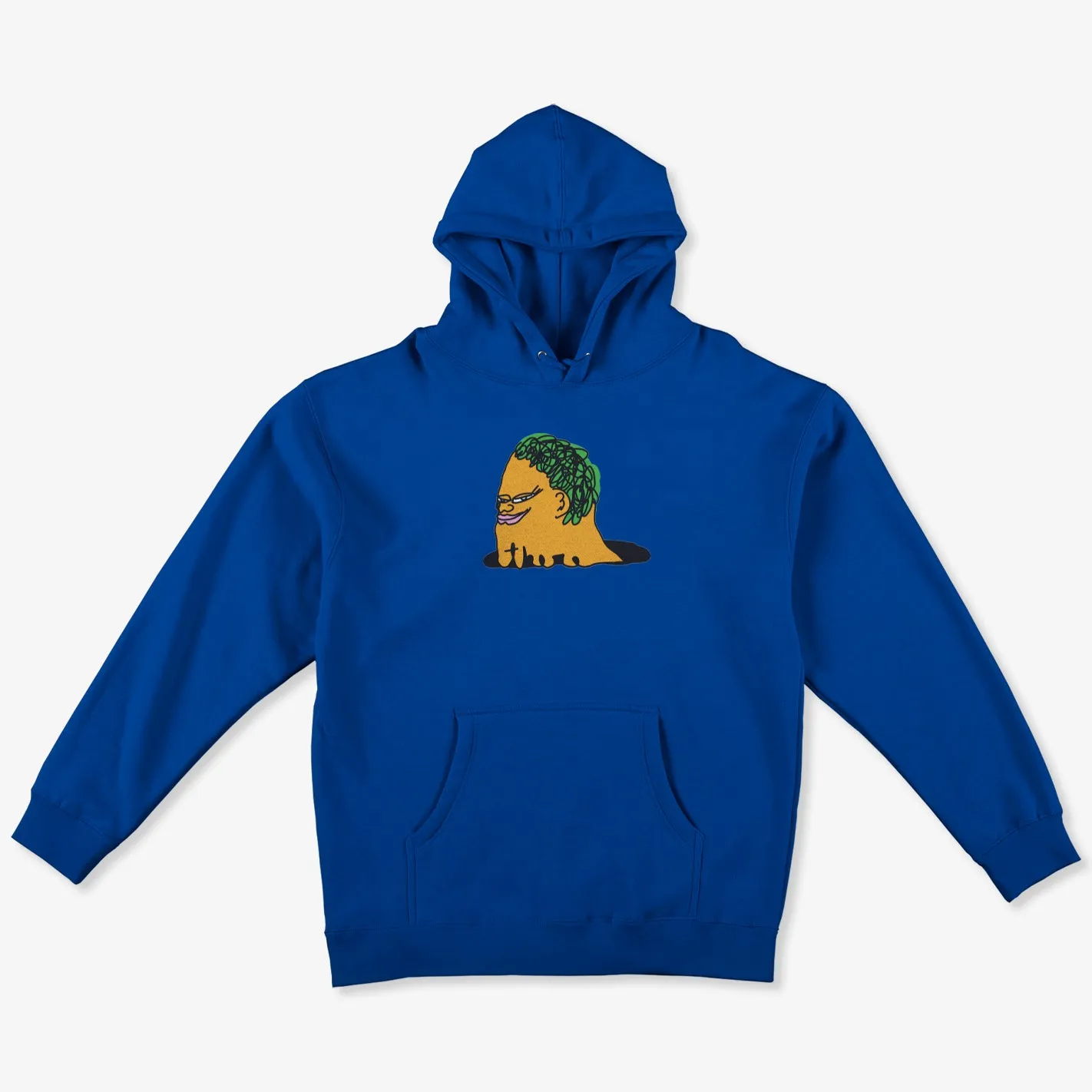 Hole Classic Hoodie (Royal Blue) Elegant Coat Day Off
