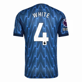 Play Ready Raglan Sleeve Cut adidas Arsenal Authentic Ben White Away Jersey w/ EPL   No Room For Racism 25/26 (Indigo/Silver)