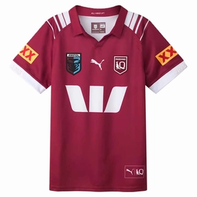 Women's State Of Origin Queensland Maroons 2025 Replica Home Jersey Machine Washable Durability