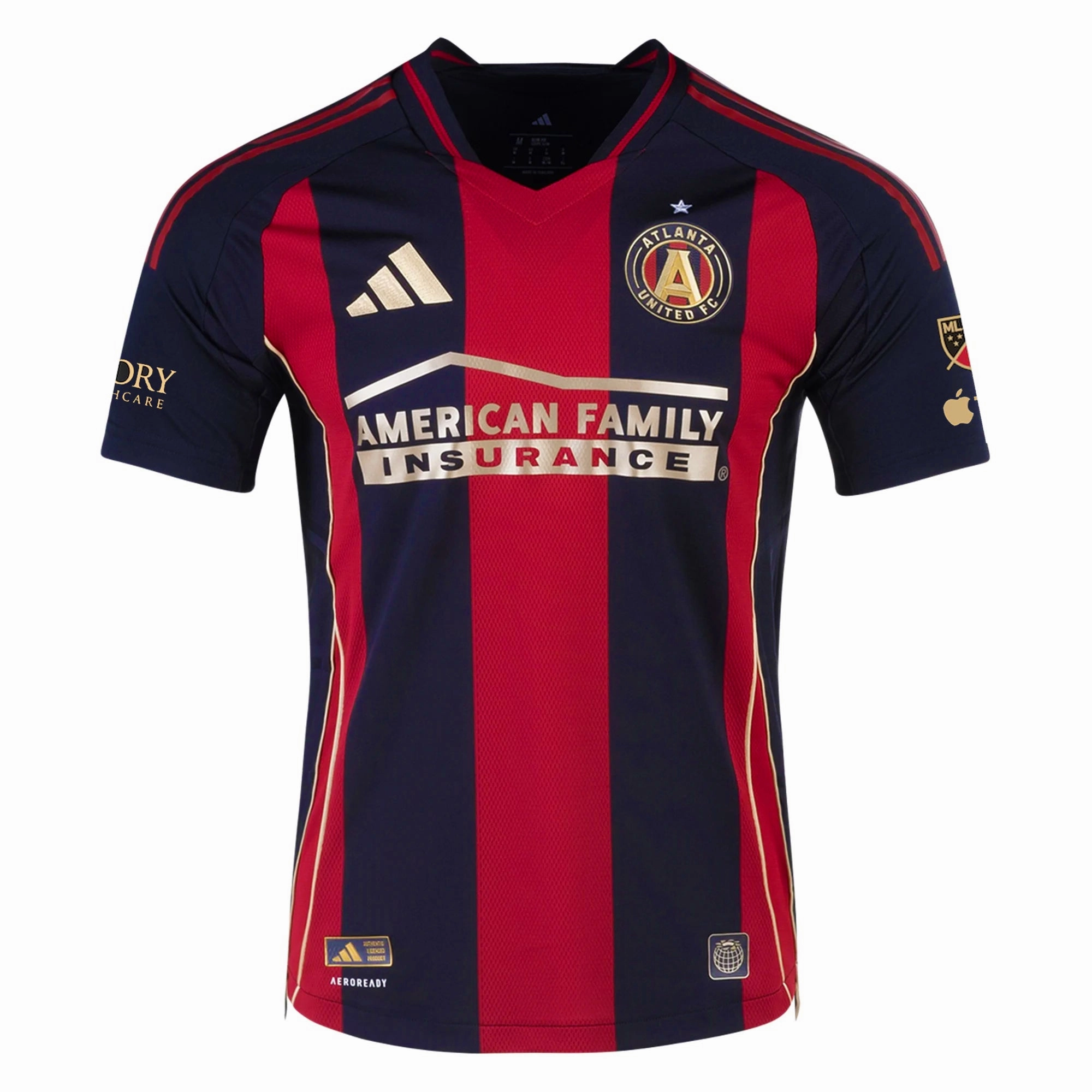 Pre Shrunk Material adidas Pedro Amador Atlanta United Authentic Home Jersey w/ MLS Patches 25/26 (Red/Black)