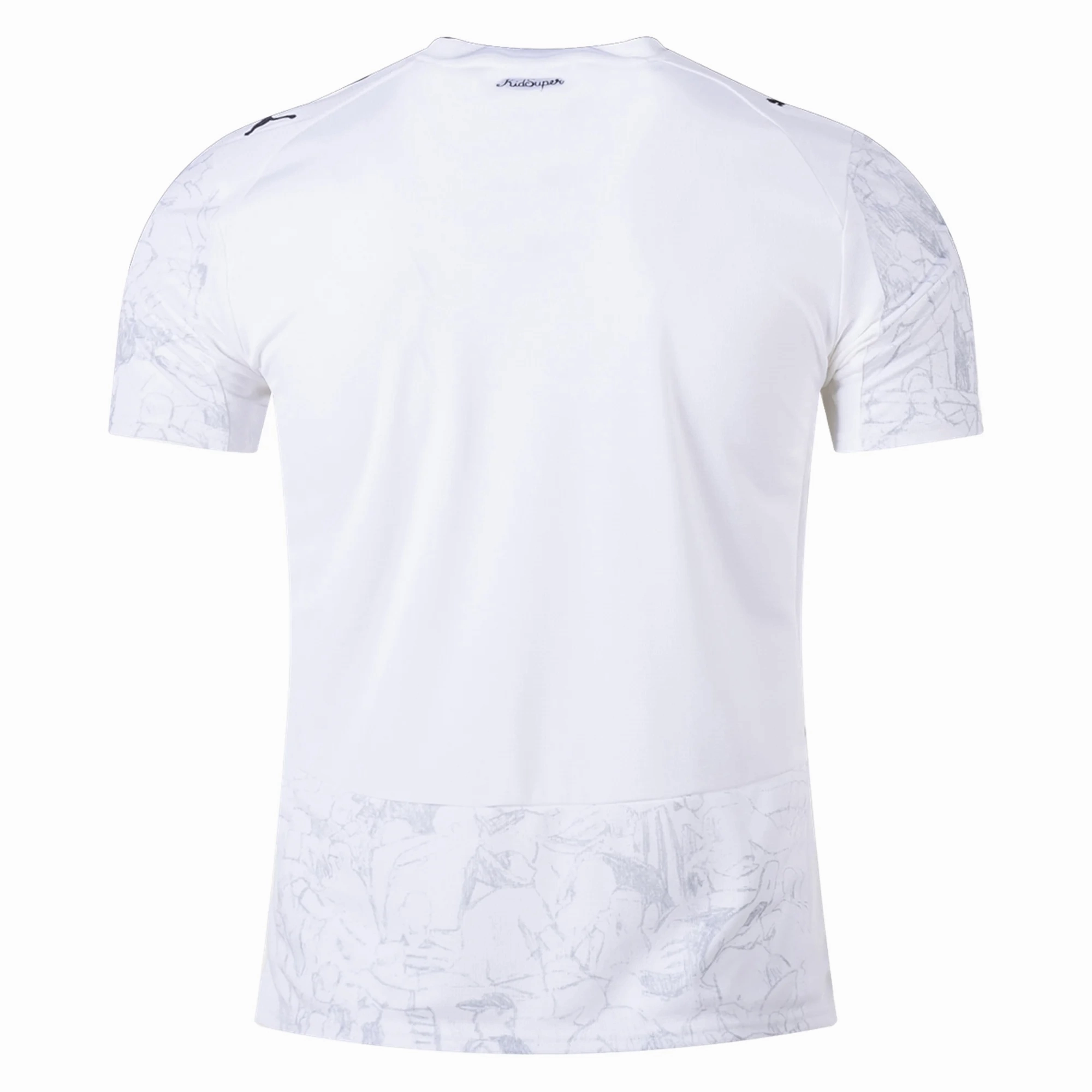 Puma Manchester City Kid Super Jersey 25/26 (Puma White/Deep Navy) Non Restrictive Tailoring tech fabric