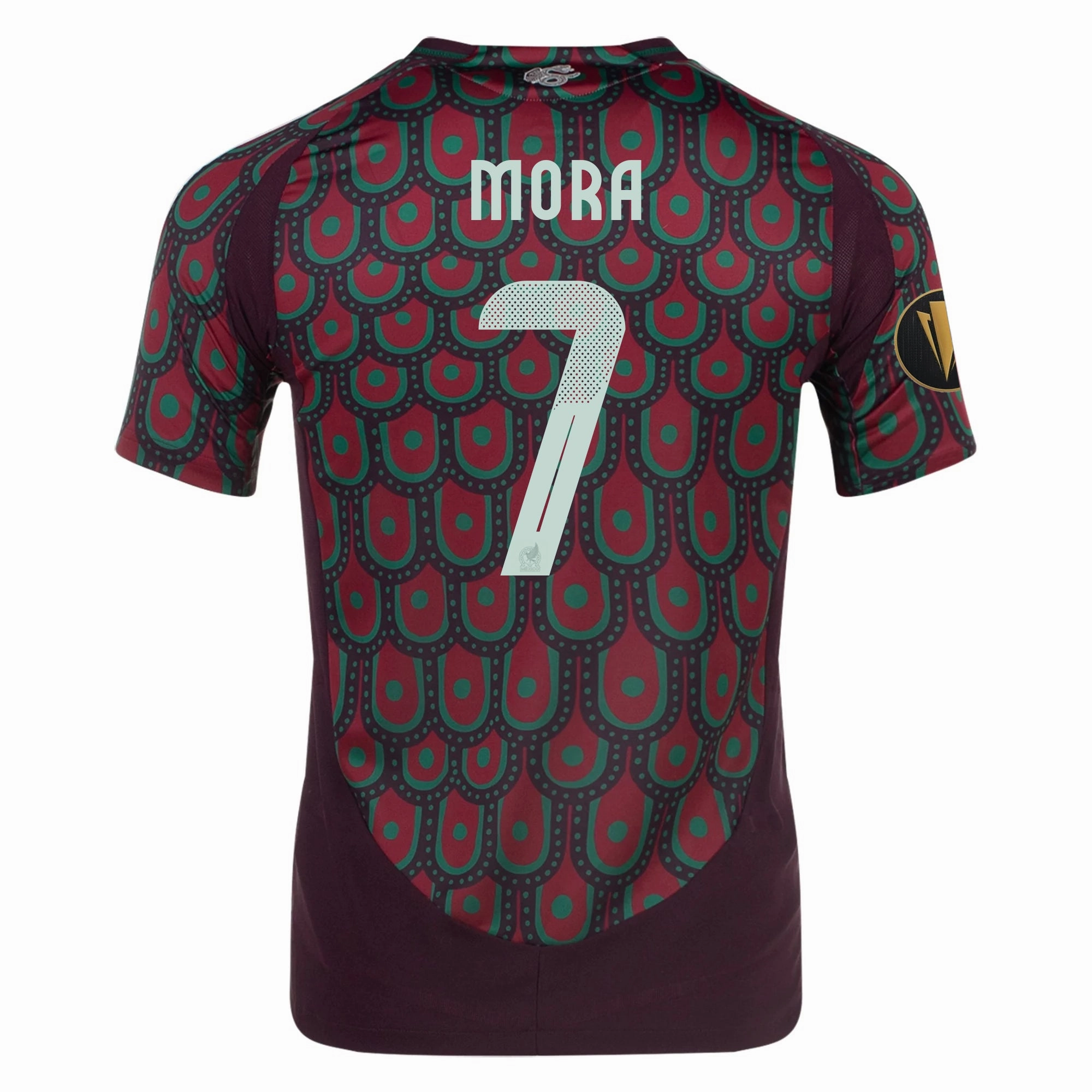 All Day Fit adidas Mexico Gilberto Mora Home Jersey 24/25 w/ Gold Cup 2025 Patches (Multicolor)