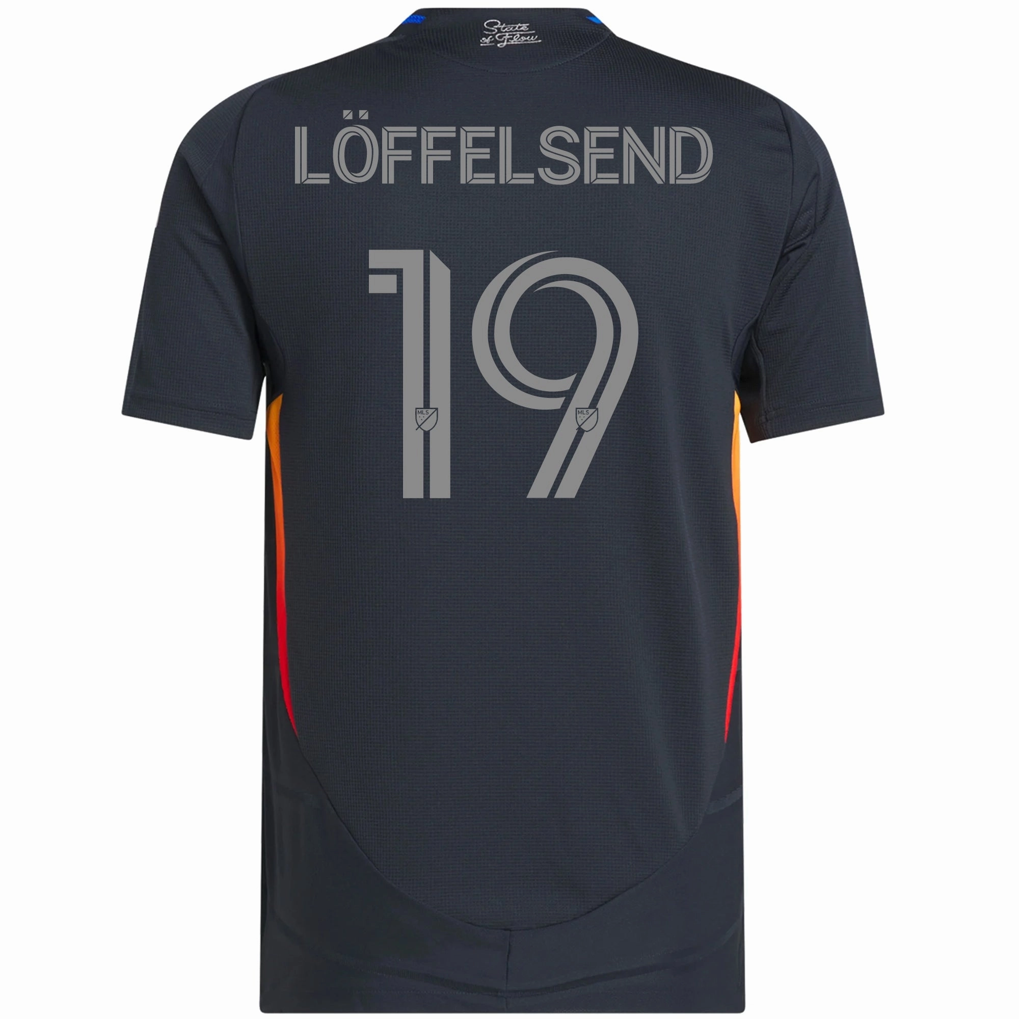 Athletic Silhouette Durable Double Stitched adidas Jasper L?ffelsend San Diego FC Authentic Home Jersey w/ MLS   Apple TV Patches 25/26 (Night Navy)