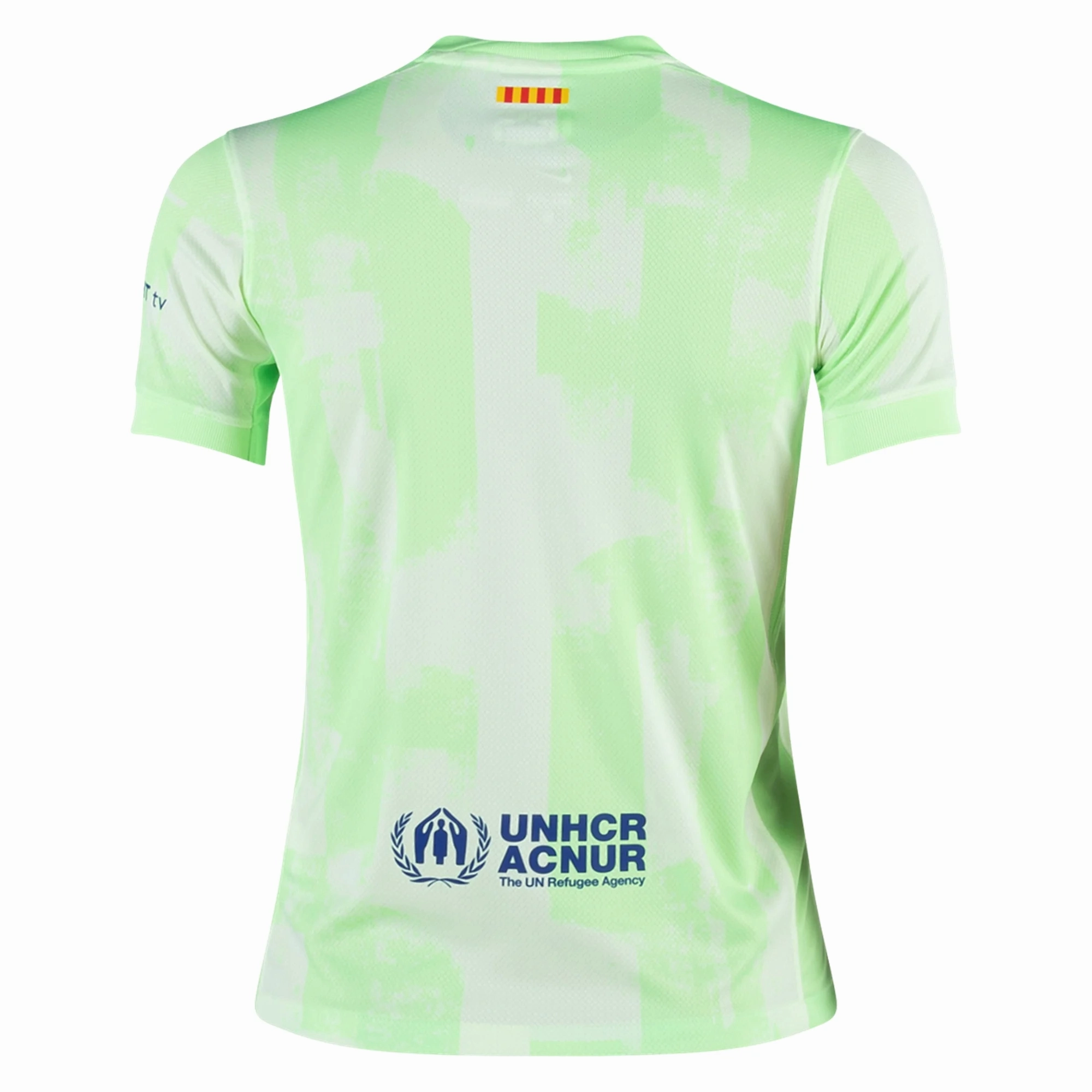 Low Profile Seams Nike Youth Barcelona Third Jersey 24/25 (Barely Volt/Old Royal)