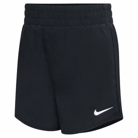 Girl's Woven High Rise Shorts Easy Match light texture